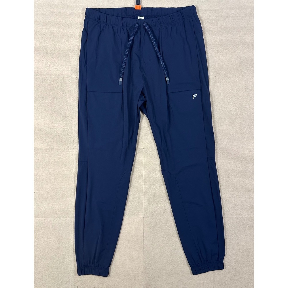 Fabletics The One Jogger Men XL (34x32) Blue Performance Activewear Pants